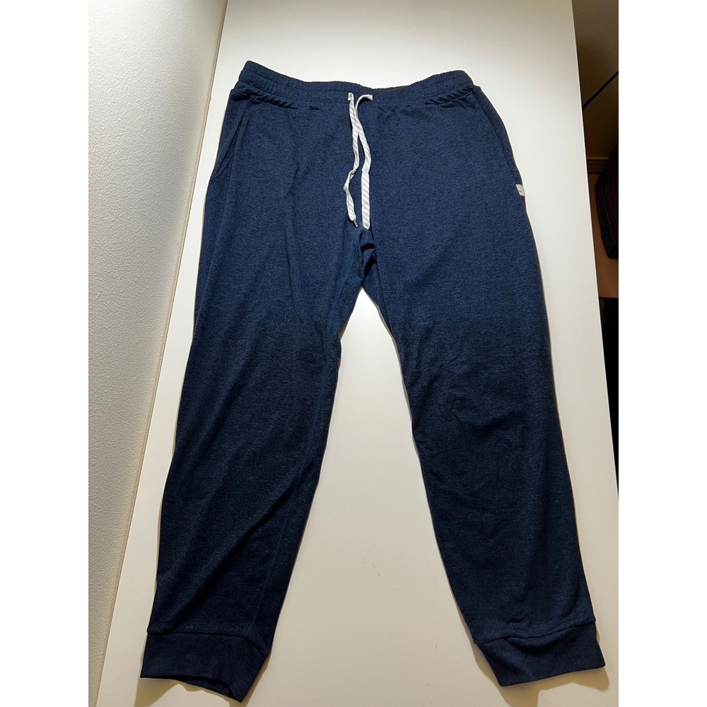 Vouri Mens Ponto Performance Jogger Pants M Heather Navy Blue DreamKnit